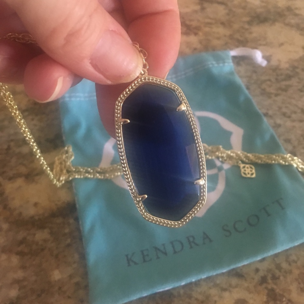 Kendra Scott Navy Rae Necklace